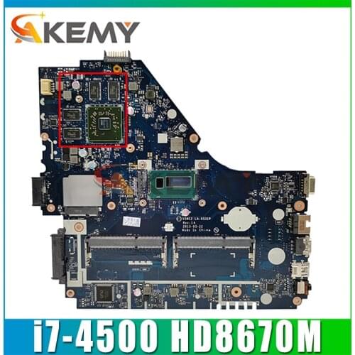 V5WE2 la-9531p motherboard for Acer E1-572G E1-572 V5-561G laptop motherboard LA-9531P i7-4500 CPU HD 8670M Test OK Mainboard