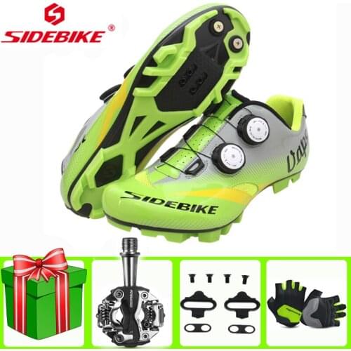 SIDEBIKE Cycling Shoes Sapatilha Ciclismo Mtb Add Pedal Set Lock Men Sneakers Bicycle Mountain Bike Athletic Riding Equipment