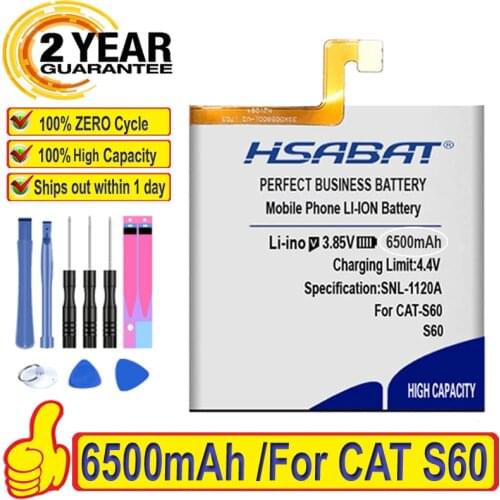 Top Quality 6200mAh Battery for Caterpillar CAT S60 Mobile Phone Replacement Accumulator
