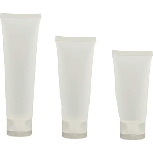 100Pcs 30ml 50ml 100ml Clear Plastic Soft Tubes Empty Cosmetic Cream Emulsion Lotion Packaging Containers