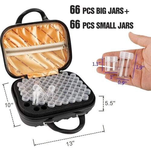 132 Bottles Diamond Painting Storage Carring Case Embroidery Organizer Bag for DIY 5D Diamond Art Craft Accessorries