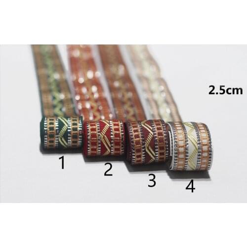 2.5cm nation style jacquard ribbon,XERY191210G