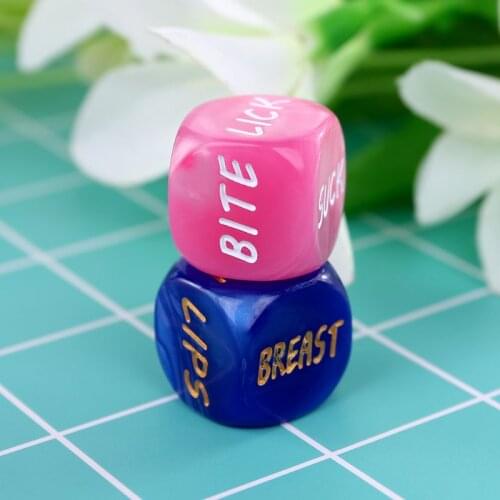 2pcs Sides Sex Funny Love Dice Game Toy Erotic Adult Couple Bachelor Party Gift 27RD