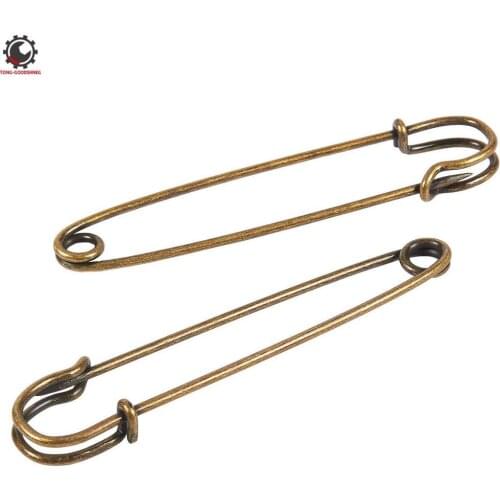 20pcs Safety Pins 4Inch Oversized Safety Pins Antique Safety Pins for Laundry Bags Garment Repair Quilting Jeans Skirts
