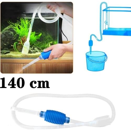 Aquarium Gravel Cleaner Vacuum Handheld Siphon Pump with Filter Nozzle Fish Tank Water Changer Air Pump Cleaning Accessories