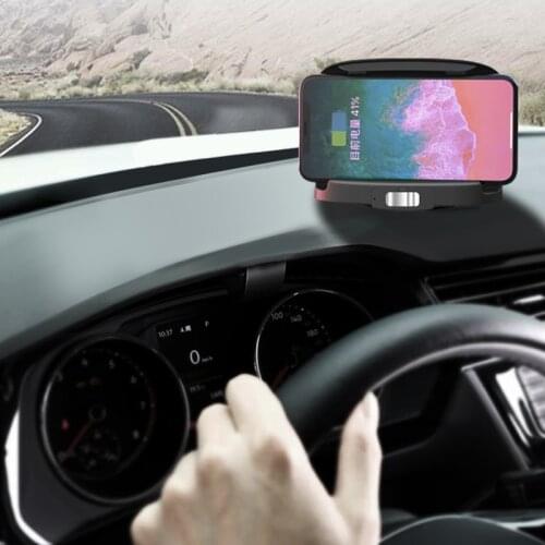 Automatic Sensor Design Fast Charging Smart Wireless Charger 360 Degrees Rotatabe Car Phone Holder