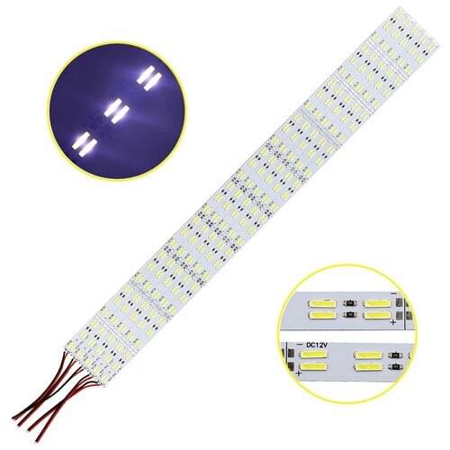 Free shipping Double row led strip 8520 SMD Hard BAR Light 50cm DC12V 120leds/m 0.5m 60leds