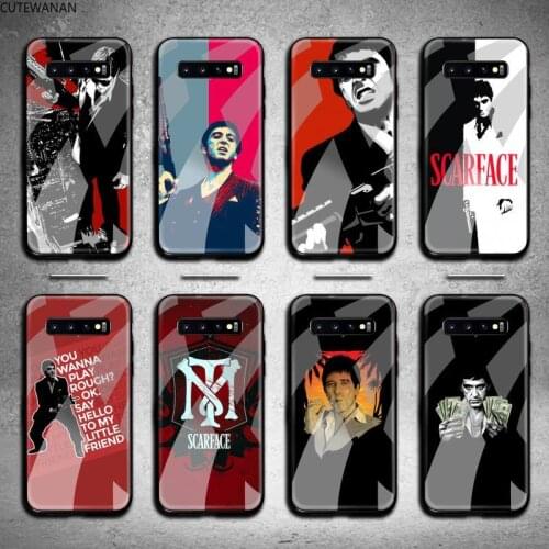 Scarface Tony Montana Phone Case Tempered Glass For Samsung S20 Plus S7 S8 S9 S10 Plus Note 8 9 10 Plus