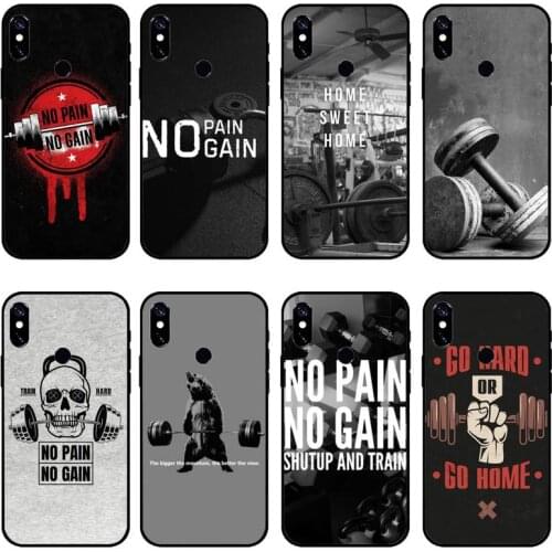 Bodybuilding Gym Fitness Equipment Phone Case For Xiaomi Redmi note 7 8 9 pro 8T 9S Mi Note 10 Lite pro
