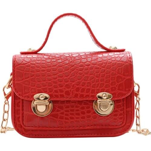 PU Kids Kindergarten Messenger Bags Children Shoulder Bag Crocodile Pattern Toddler Crossbody Bags for Girl Mini Baby Coin Purse