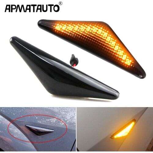 For Ford Focus MK1 1998-2004 For Mondeo MK3 2000-2007 LED Dynamic Side Marker Sequential Lamp Indicator Blink Turn Signal Light