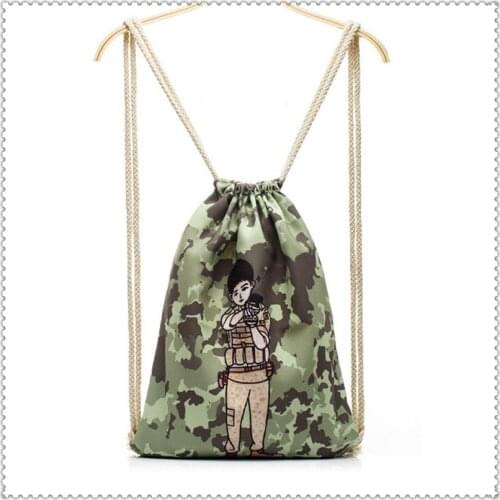 10pcs/lot) size 37x46cm BEST QUALITY Canvas drawstring backpack vintage