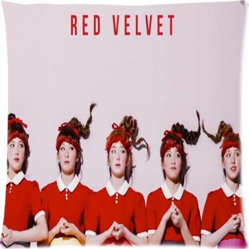 Soft Polyester Cushion Cover Red Velvet Decorative Pillowcase Modern Home Decor Customized Sofa Throw Pillow Cover 45x45cm