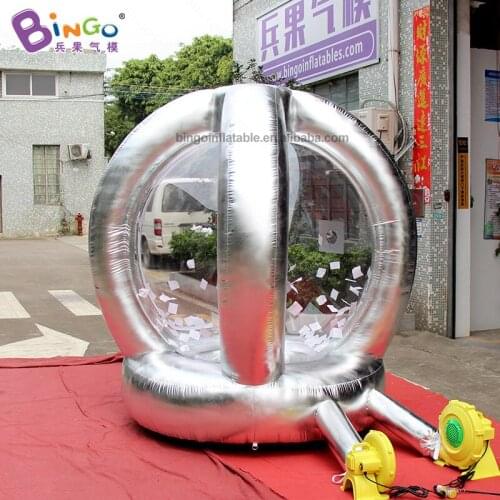 Inflatable Money Catching Machine / Inflatable Catching Money Booth 2.2m High