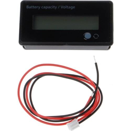 New Battery Capacity Indicator Voltage Tester 8-70V LCD Acid Lead Lithium Voltmeter