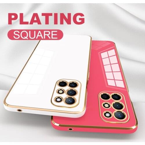 JUESHITUO Plating Square Frame Phone Case For Oneplus 9 Pro Luxury Silicone Camera Protection Coque For Oneplus 9 9R Back Cover