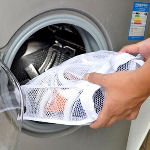 Mesh Laundry Bag Lazy Shoes Washing Bagsfor Shoes Underwear Bra Washing Bags Protective Organizer Shoes Airing Dry Tool