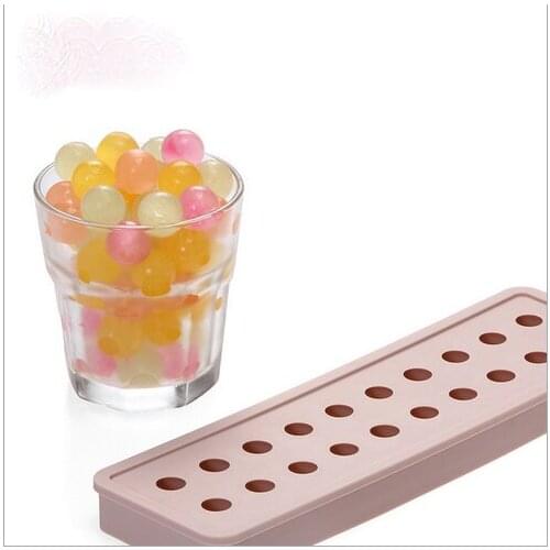 Silicone Mould Ice Cubes Mold Round and Square Mold Random Color Lattice Make Ice 20 Holes Silicone Rubber PRZY Eco-friendly 001