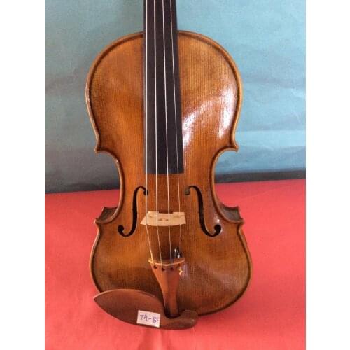 4/4 size violin Solid spruce top and maple back side no.5 antique style violin