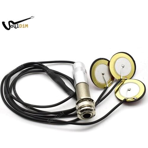 Universal Guitar Pickup Piezo Transducer Guitar Endpin Pickup for Acoustic Guitar Ukulele Mandolin Banjo Guitarra Accessories