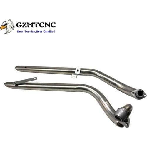 XVS400 XVS650 Double Exhaust Pipe Muffler Silencer Slash Cut Pipe Tip Performance for Yamaha Dragstar V-star XVS 400 650 650A