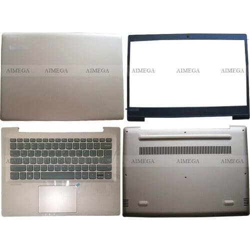 Laptop LCD Back Cover/Front Bezel/Palmrest/Bottom Case For Lenovo ideapad 520S-14 520S-14IKB 7000-14 Gold