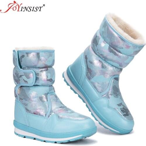 2019 Winter Female Snow Boots Tube Cotton-padded Shoes Snow Boots Fashion Anti-slip Buckle Warm Thick Fur New Tide
