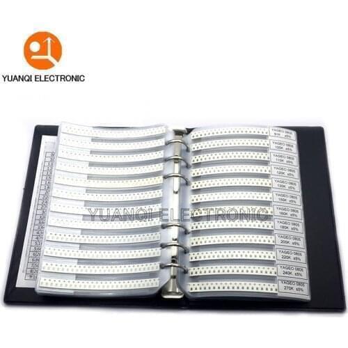 0805 5% SMD Resistor Sample Book 1/8W 0R-20M 177valuesx50pcs=8850pcs Resistor Kit 0R~20M 0R 1R-20M