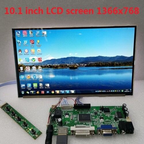 10.1 inch high definition bright advertising monitoring game display driver module kit HDMI DVI VGA IPS1366X768