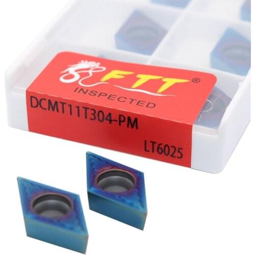 10pcs DCMT11T304 PM LT6025 tungsten carbide internal turning tool carbide insert lathe tool lathe tool
