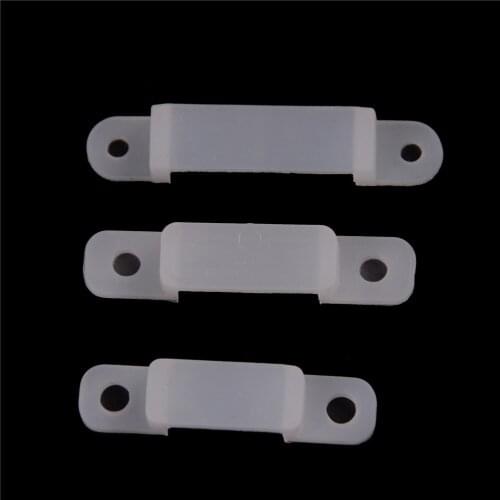 10Pcs/lot 17mm 14mm 10mmWidth Silicone Mounting Connector Clip LED Strip Fixing Holder