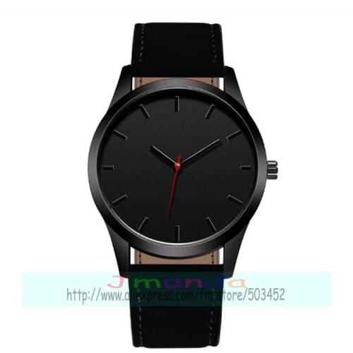 100pcs/lot fashion simple style casual leather watch no logo wrap quartz wrist watches wholesale clock