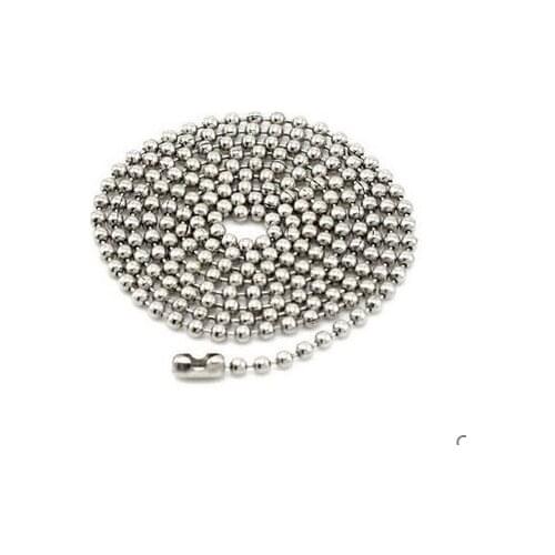 2.4mm rhodium 70cm Chains Ball Bead Chain Ball Chains Necklaces Keychains,wholesale chains for jewelry supplies