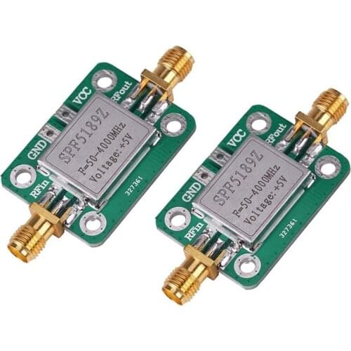 2Pcs LNA 50-4000Mhz SPF5189 RF Low Noise Amplifier Signal Receiver NF 0.6DB, RF Amplifier For FM HF VHF UHF Radio Signal
