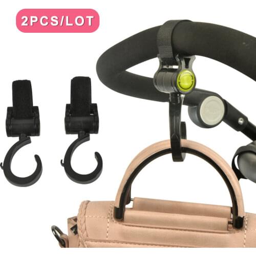2pcs/LOTS Baby Stroller Hooks Pram Rotate 360 Diaper Bag Hanger Kids Activity Gear Multifunction Baby Pram Stroller Accessories