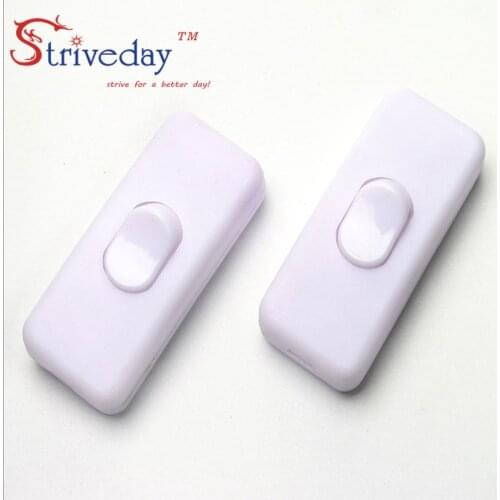 50pcs/lot 303 Switch Halfway Rocker Push Button Rocker Switch High Quality Table Lamp Online Switchs Black White