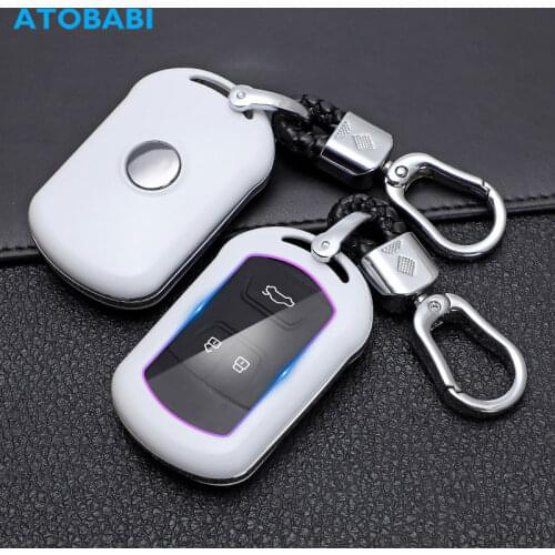 ATOBABI ABS Car Key Cases For Chery Tiggo 2 3 5 3X Arrizo 7 E3 E5 Eastar 3 Buttons Remote Control Fobs Shell Protector Cover