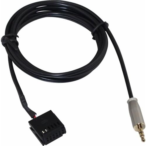 For Ford Focus Mondeo 6000 CD to 3.5AUX audio cable metal head outlet