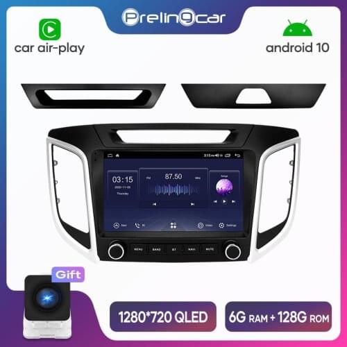 For Hyundai Creta IX25 2014-2018 Car Radio Android 10 Stereo Receiver Video Player Multimedia Navigation GPS No 2 Din Dvd