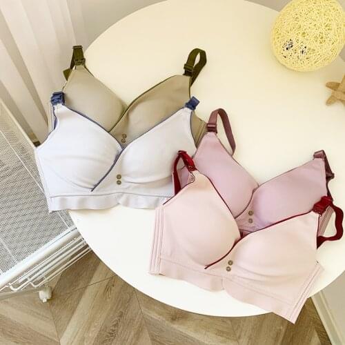 Lactation Close To The Body Bra For Women Convenient Without Steel Ring Breastfeeding Maternity Clothes Organic Cotton Underwear