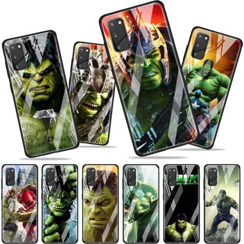Hulk marvel hero for Samsung Galaxy S20 FE Ultra Note 20 S10 Lite S9 S8 Plus Luxury Tempered Glass Phone Case Cover