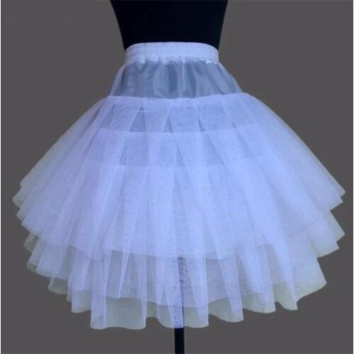 Children Petticoats for Formal/Flower Girl Dress 3 Layers Hoopless Short Crinoline Little Girls/Kids/Child Underskirt