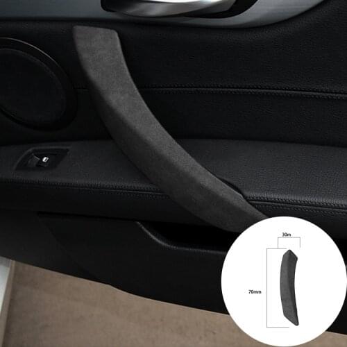 For BMW Z4 E89 2006-2019 Alcantara Suede Wrap Left-hand Drive Car Door Handle Panel Trim Stickers Cover Mouldings Accessories