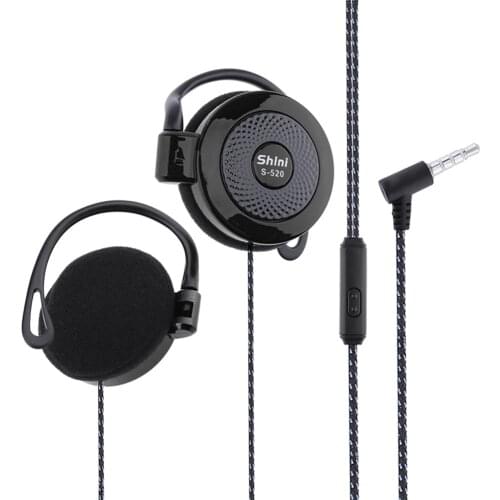 For Shini S-520 3.5mm Stereo Mp4 Ear-Hook Game Sports Leisure Mobile Phone Universal Headset Ear Hook Headsets Sports Earphone