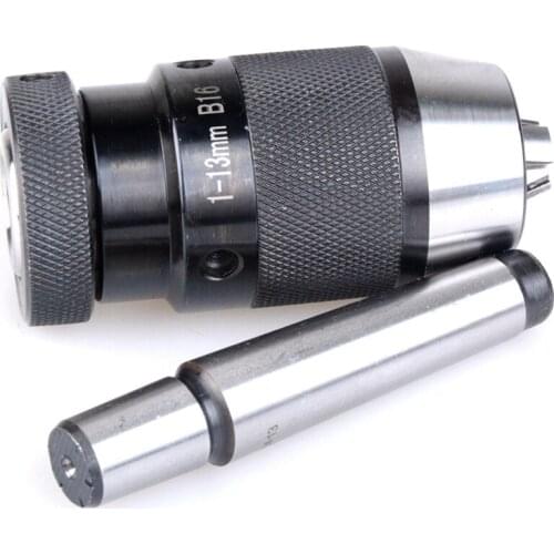 GTBL MT2 B16 Keyless Drill Chuck Self Tighten B16 (1-13Mm) Shank Morse Taper Shank 2 Hand Tightening Drill Chuck