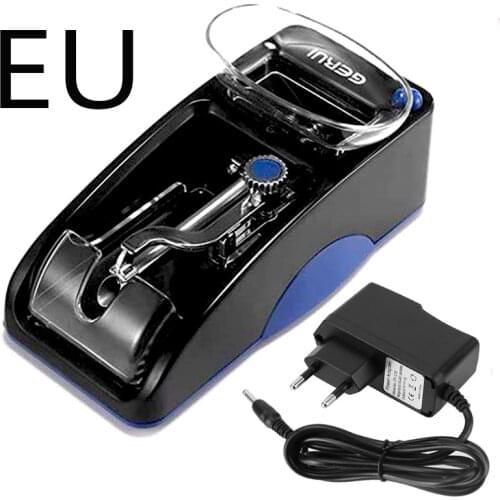 Cigarette Rolling Machine EU Plug Electric Easy Automatic Tobacco Roller Injector Tobacco Injector Machine Maker DIY Smoking Too