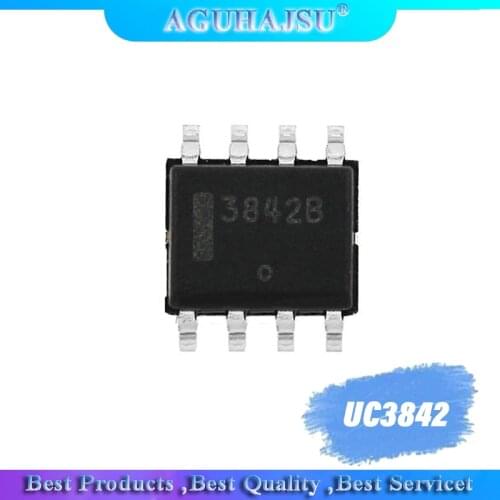 10pcs/lot UC3842 UC3842A UC3842B 3842B SOP-8 current-controlled pulse width modulator new original