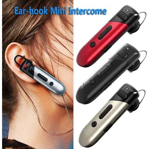 New MI-NI Micro Wireless Bluetooth-compatible Intercom Hotel Catering Motorcycle Bike Two Way Radio Mini Headphone Walkie Talkie