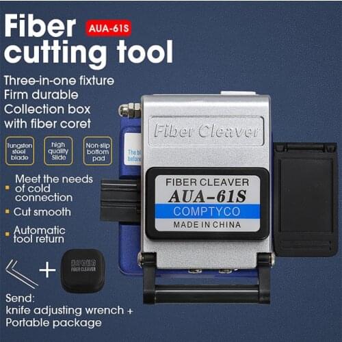 New Fiber cleaver AUA-6S/61S cutting knife FTTH fiber optic knife tools cutter High Precision Fiber Cleavers 16 surface blade