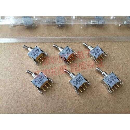 Original new 100% ATE1F ATE1D-11 3pin ATE2D 6pin miniature button switch reset switch 0.05A48V gold plated foot